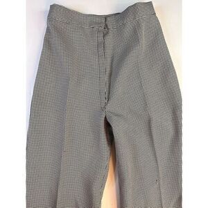 Vintage 60s 70s Womens Pants Size‎ Small W24 Tall Houndstooth Knit Poly Homemade